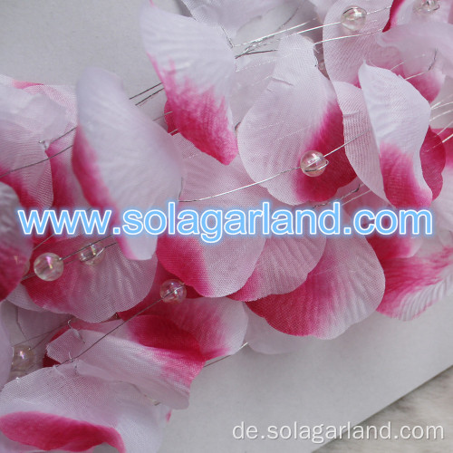 Bunte Stoffblume Blütenblatt String Chain Girlande